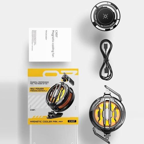 Ventilateur magnétique CX07 15 W – Refroidissement portable pour téléphone et gaming