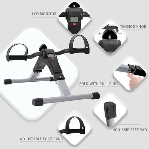 Vita Mini Vélo d'Exercice pour Bras et Jambes avec Résistance Réglable