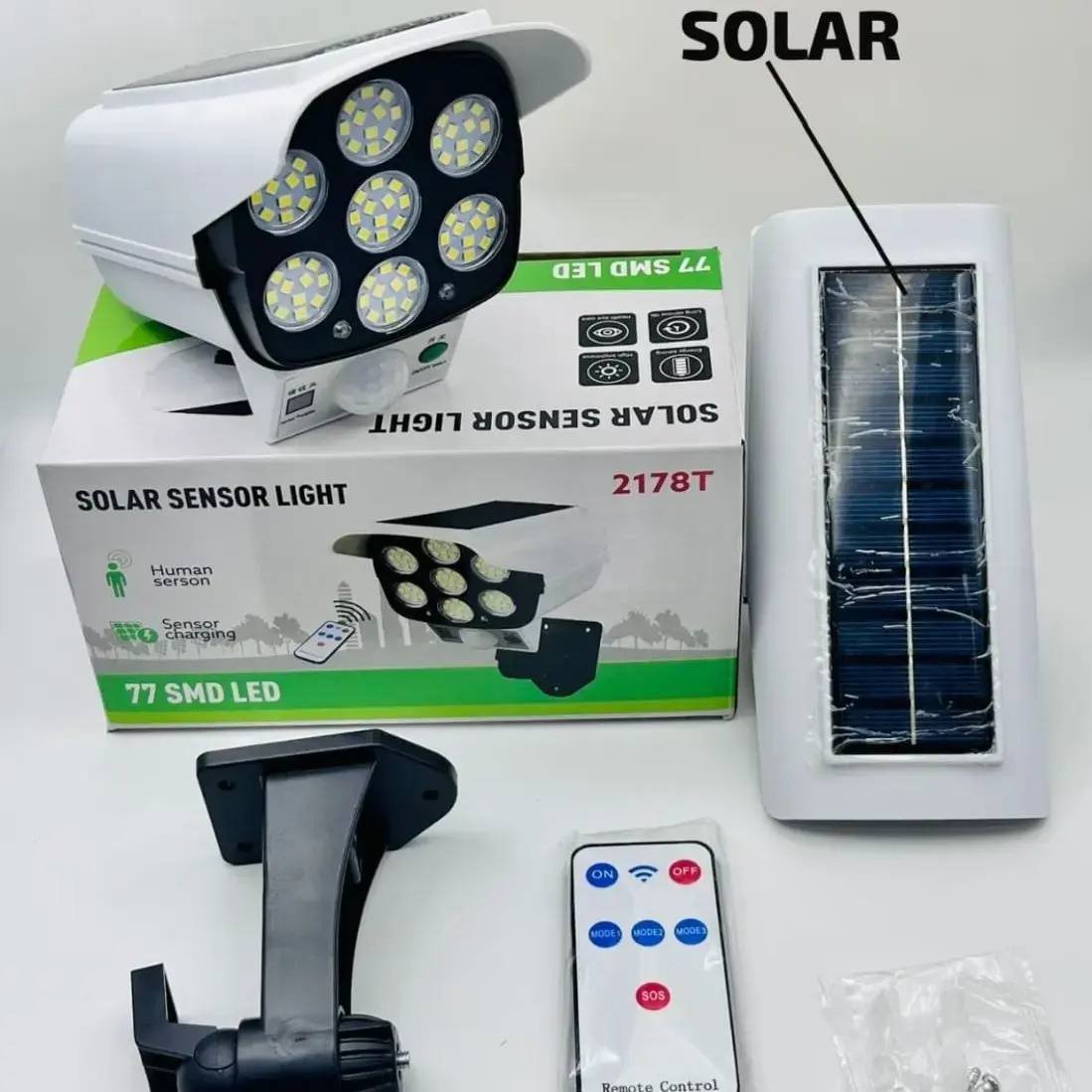 Projecteur Solaire à Détecteur de Mouvement - Éclairage Extérieur