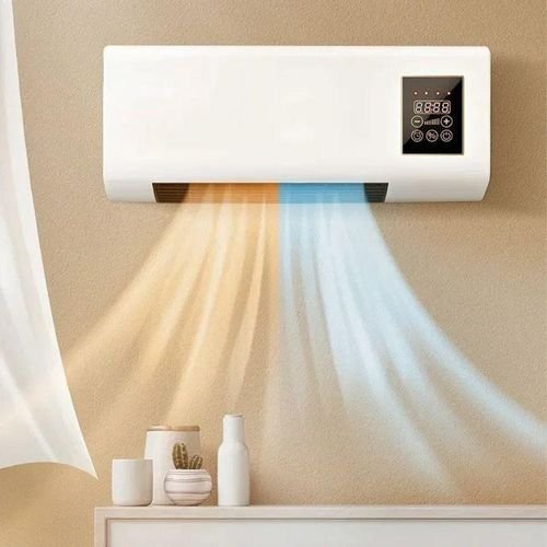 2 en 1 Climatiseur murale air chaud/froid rapide avec télécommande et minuterie