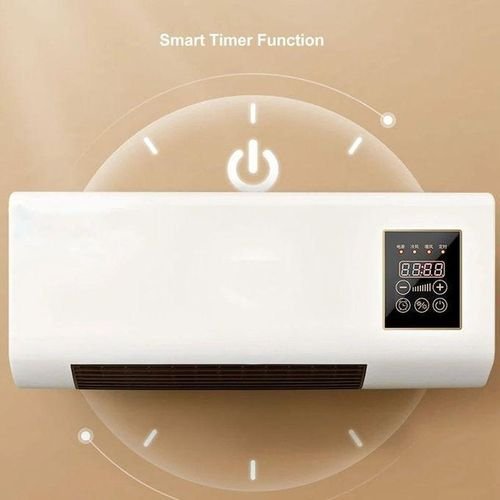 2 en 1 Climatiseur murale air chaud/froid rapide avec télécommande et minuterie